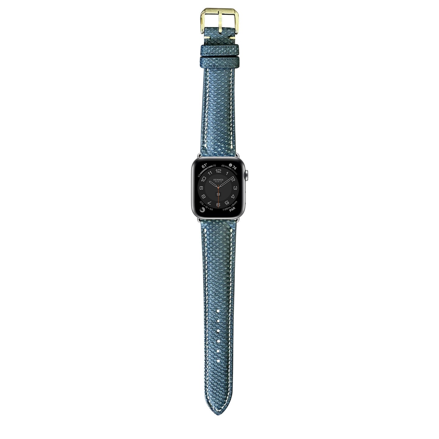 Karung Snake Skin Watch Strap - Navy