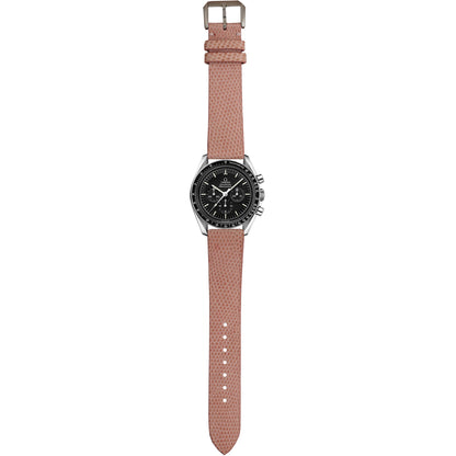 Lizard Leather Watch Strap - Blush Pink