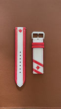 Load and play video in Gallery viewer, Canadian Flag - Engraved Leather Watch Straps
