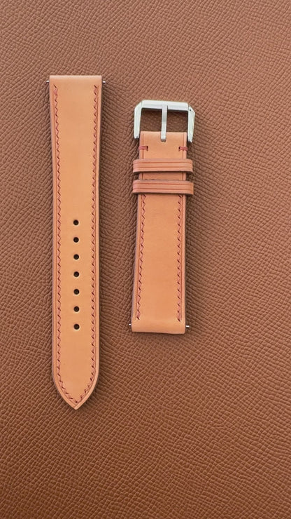 Buttero Leather Watch Strap - Natural