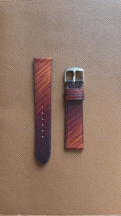 Patina Leather Watch Strap - Style 1