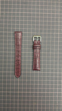 Load and play video in Gallery viewer, Crocodile Leather Watch Strap - Burgundy
