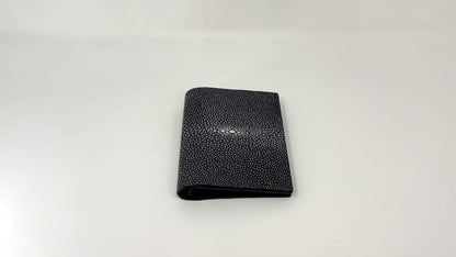 Vertical Stingray Wallet - Black