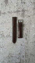 Load and play video in Gallery viewer, Crocodile Leather Watch Strap - Brown
