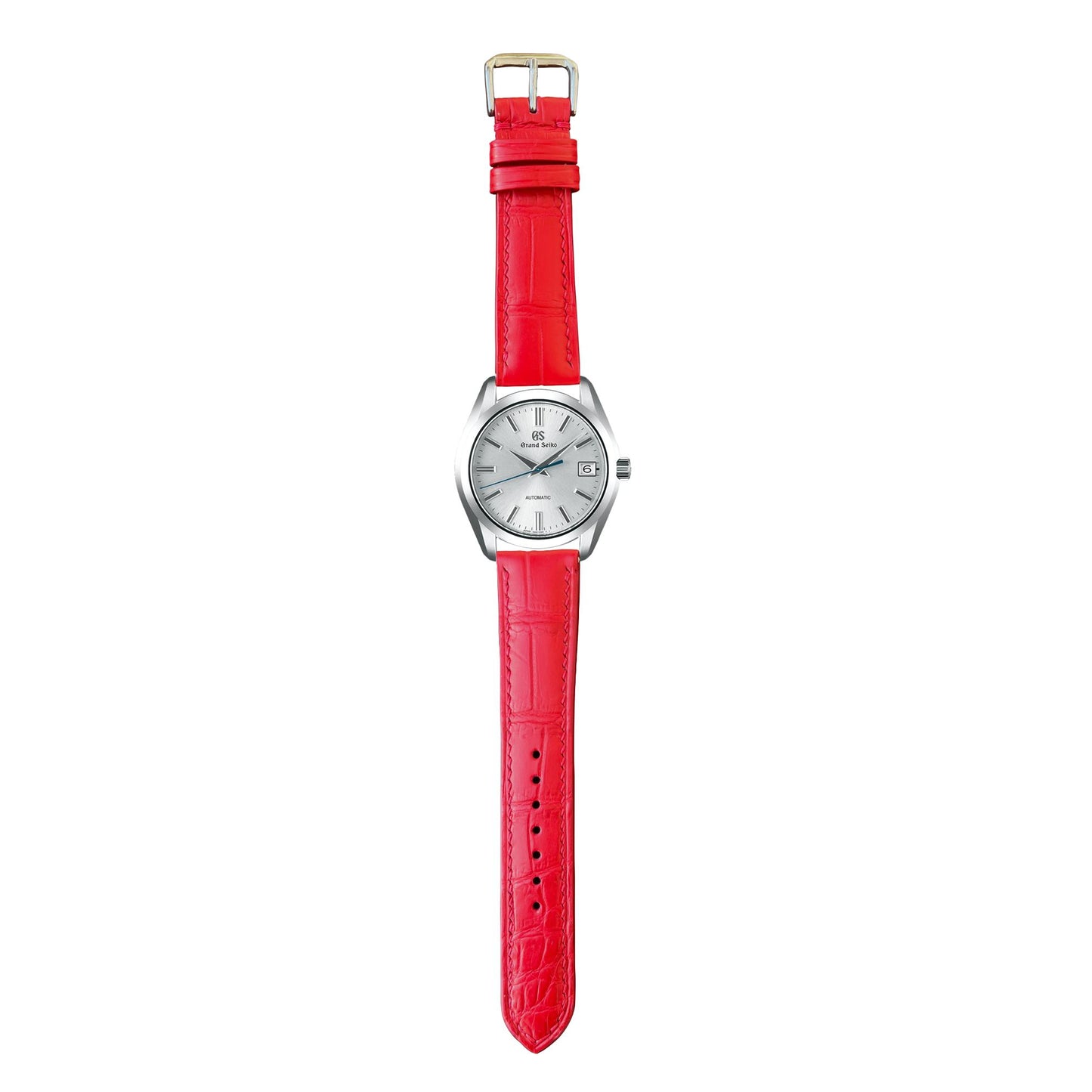 Crocodile Leather Watch Strap - Red