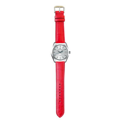 Crocodile Leather Watch Strap - Red