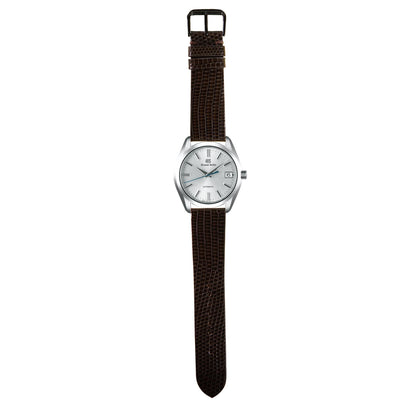 Lizard Leather Watch Strap - Dark Brown
