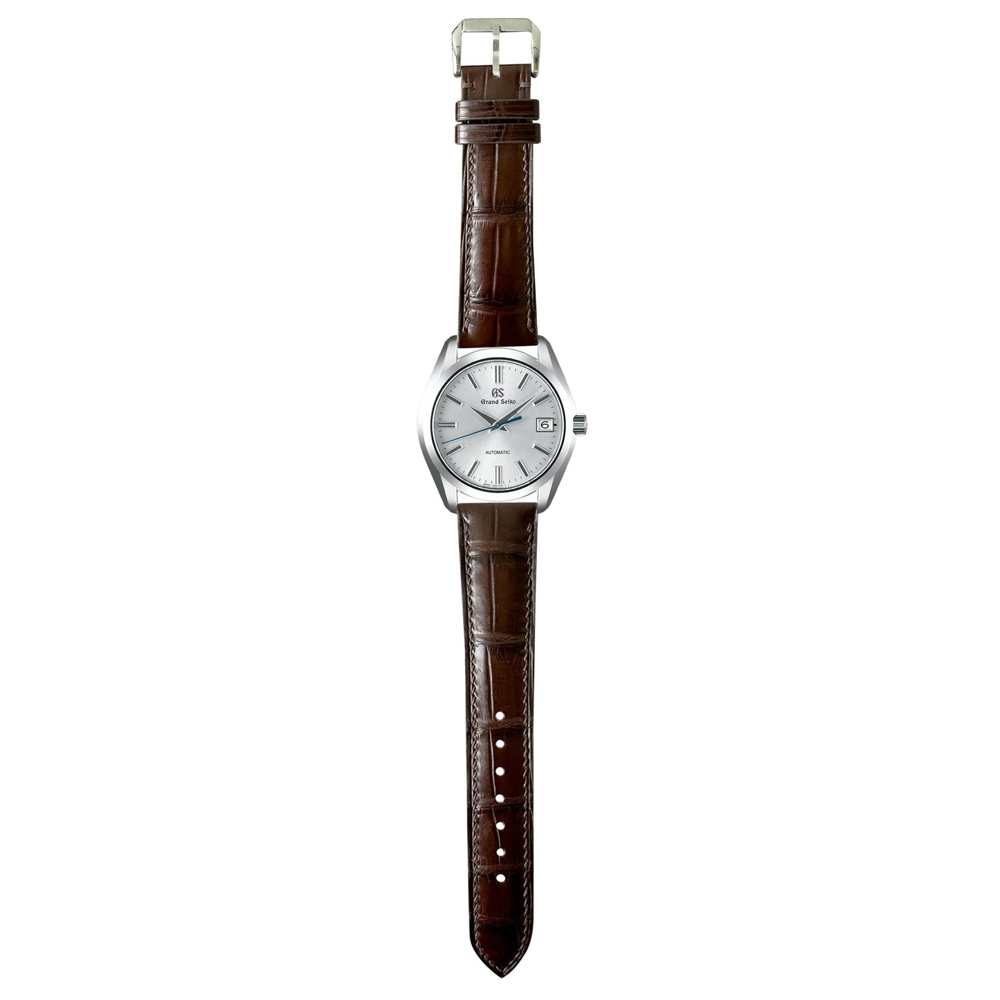 Crocodile Leather Watch Strap - Brown