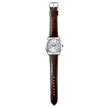 Crocodile Leather Watch Strap - Brown