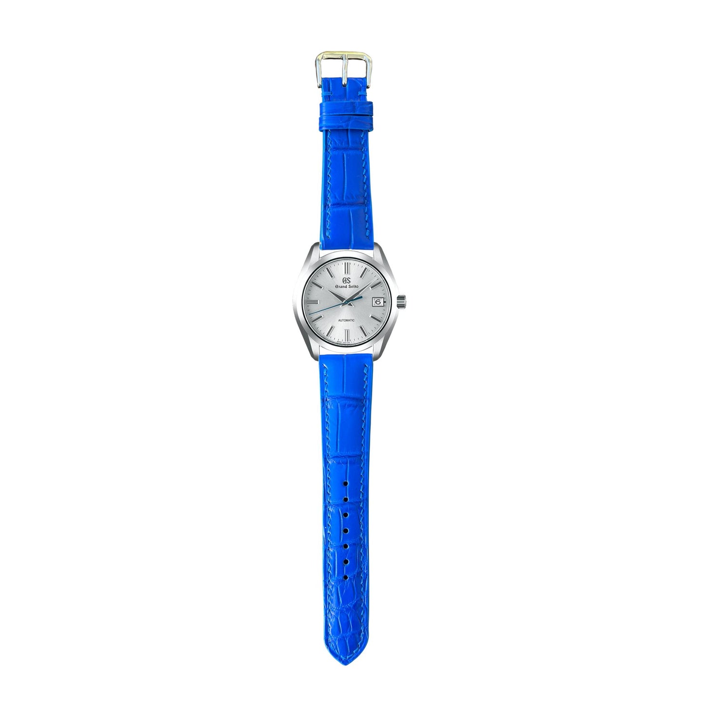 Crocodile Leather Watch Strap - Blue