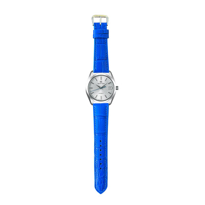 Crocodile Leather Watch Strap - Blue