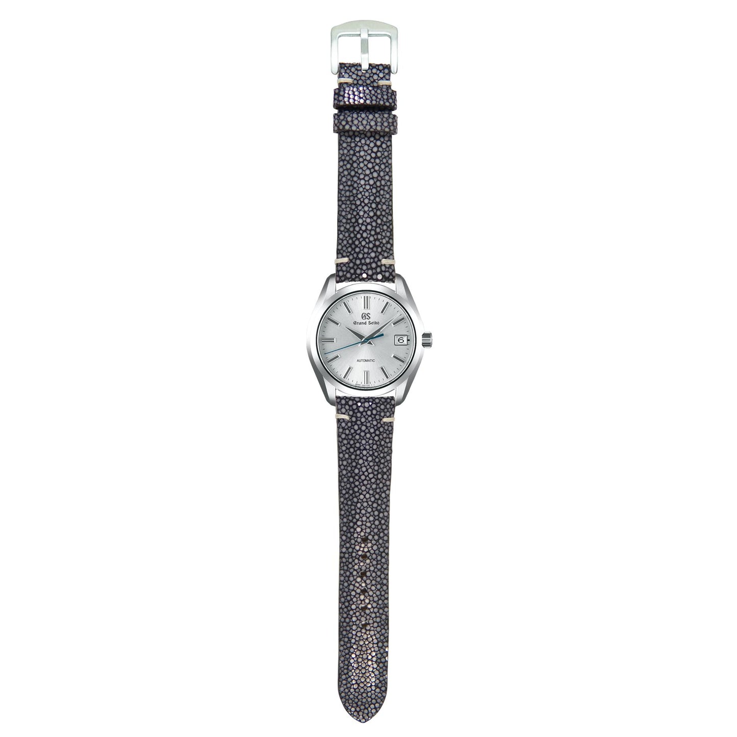 Stingray Leather Watch Strap - Black