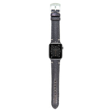 Load image into Gallery viewer, Stingray Leather Watch Strap - Black
