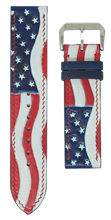 Load image into Gallery viewer, USA Flag - Engraved Leather Watch Straps
