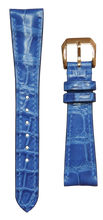 Load image into Gallery viewer, Crocodile Leather Watch Strap – Ocean Blue
