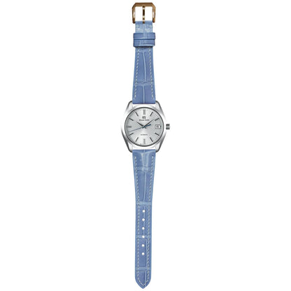 Crocodile Leather Watch Strap – Ice Blue