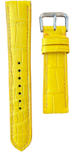 Load image into Gallery viewer, Crocodile Leather Watch Strap - Yellow
