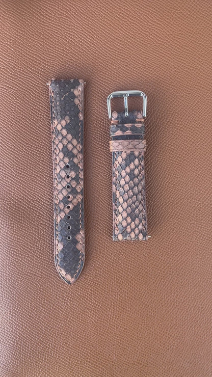 Snake Skin Watch Strap - Copper