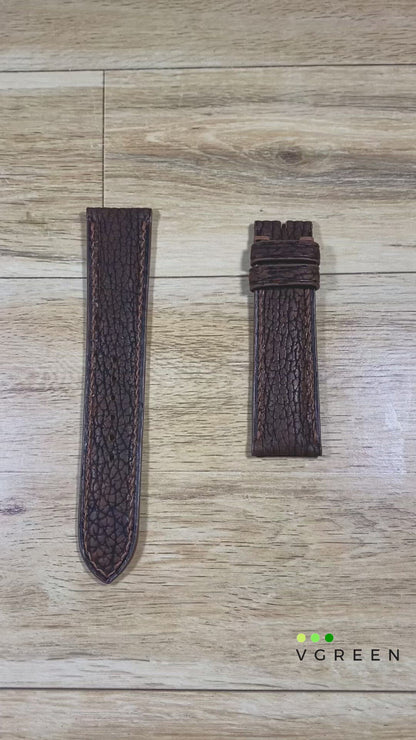 Shark Skin Watch Strap - Brown