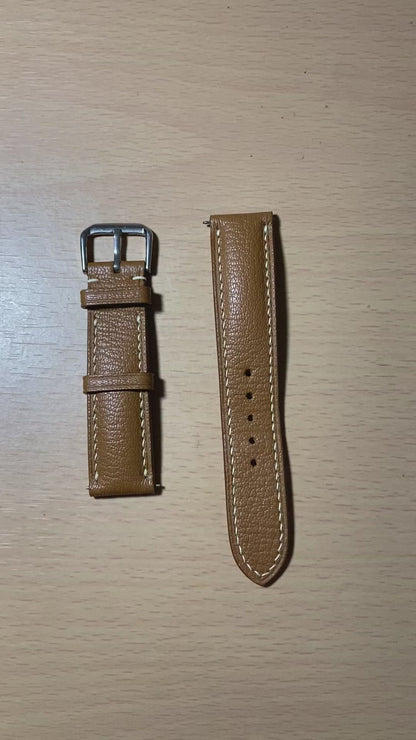 Alran Goat Leather Watch Strap - Brown