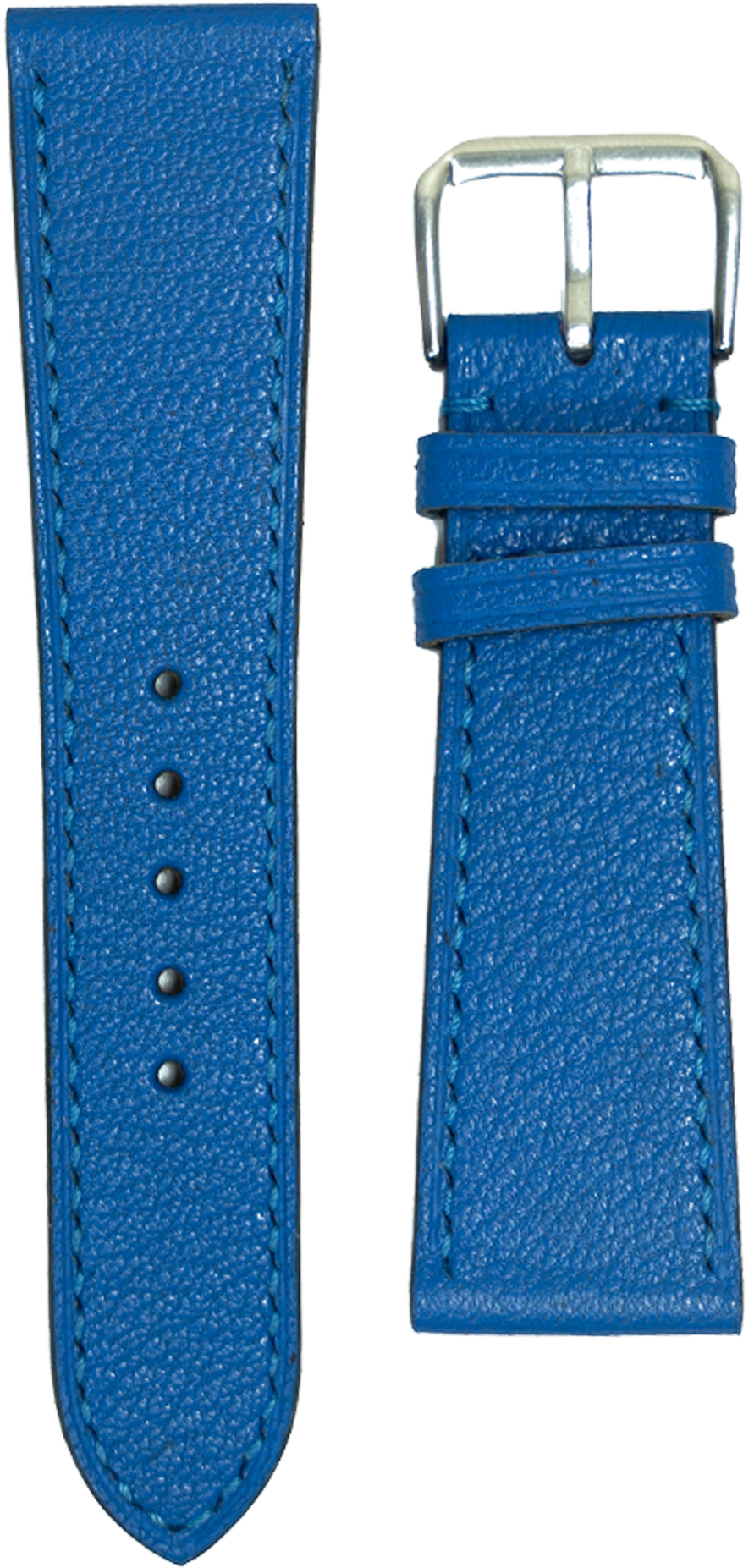alran goat leather watch strap - blue