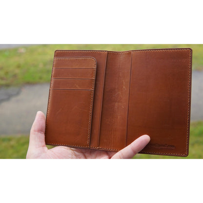 Passport Holder - Brown Barenia Leather