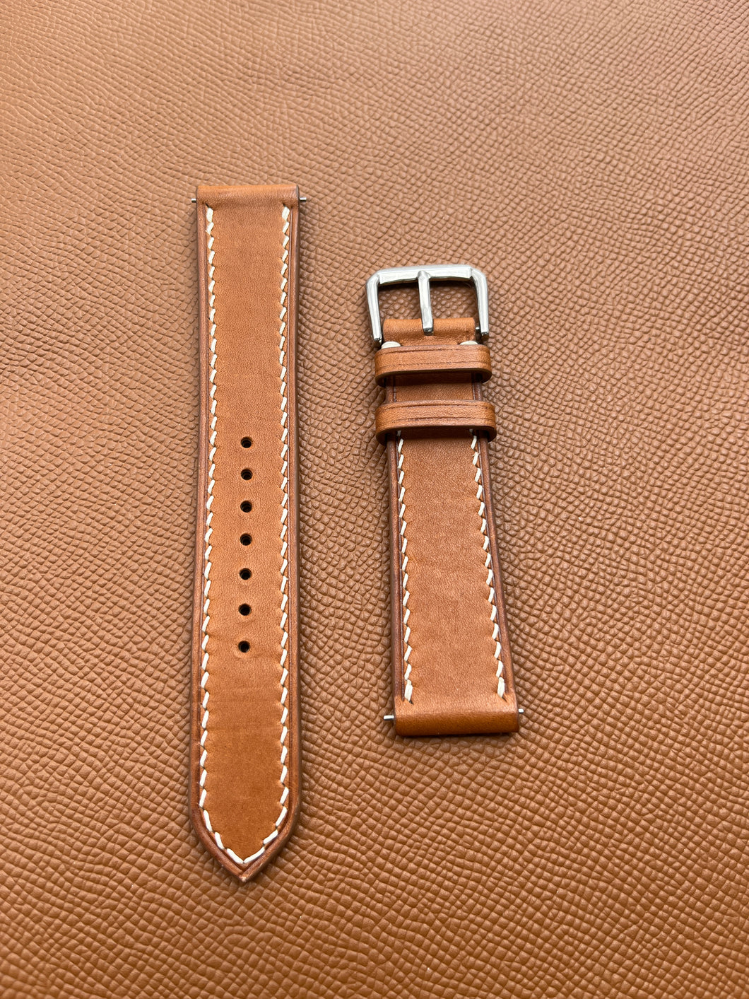 Barenia Leather Straps - Brown/18-20mm