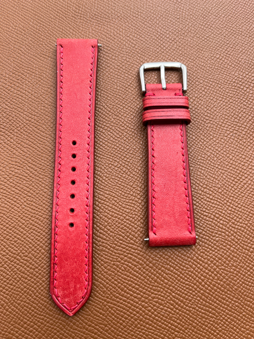 Maya Leather Straps - Rosso/20mm