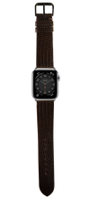Load image into Gallery viewer, Lizard Leather Watch Strap - Dark Brown
