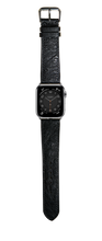Load image into Gallery viewer, Ostrich Leather Watch Strap - Black
