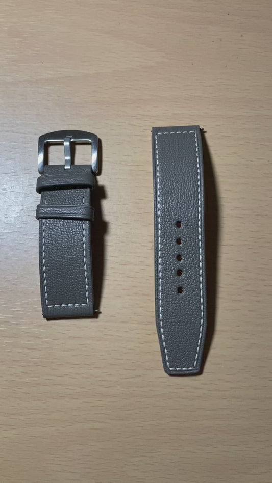 Alran Goat Leather Watch Strap - Gray