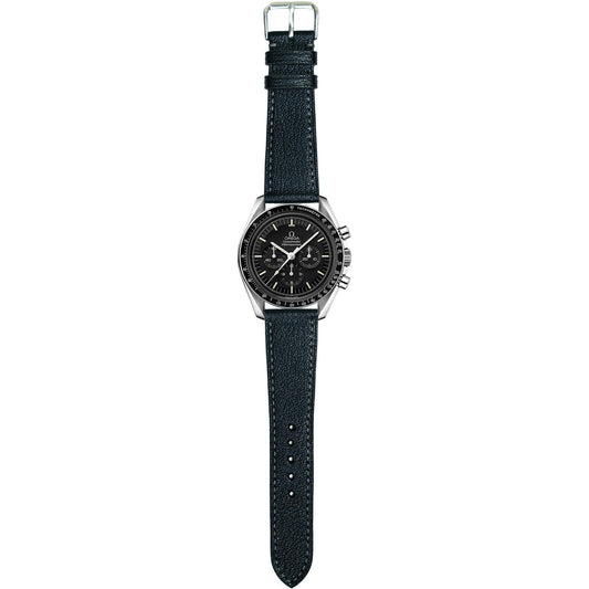 Alran Goat Leather Watch Strap - Black