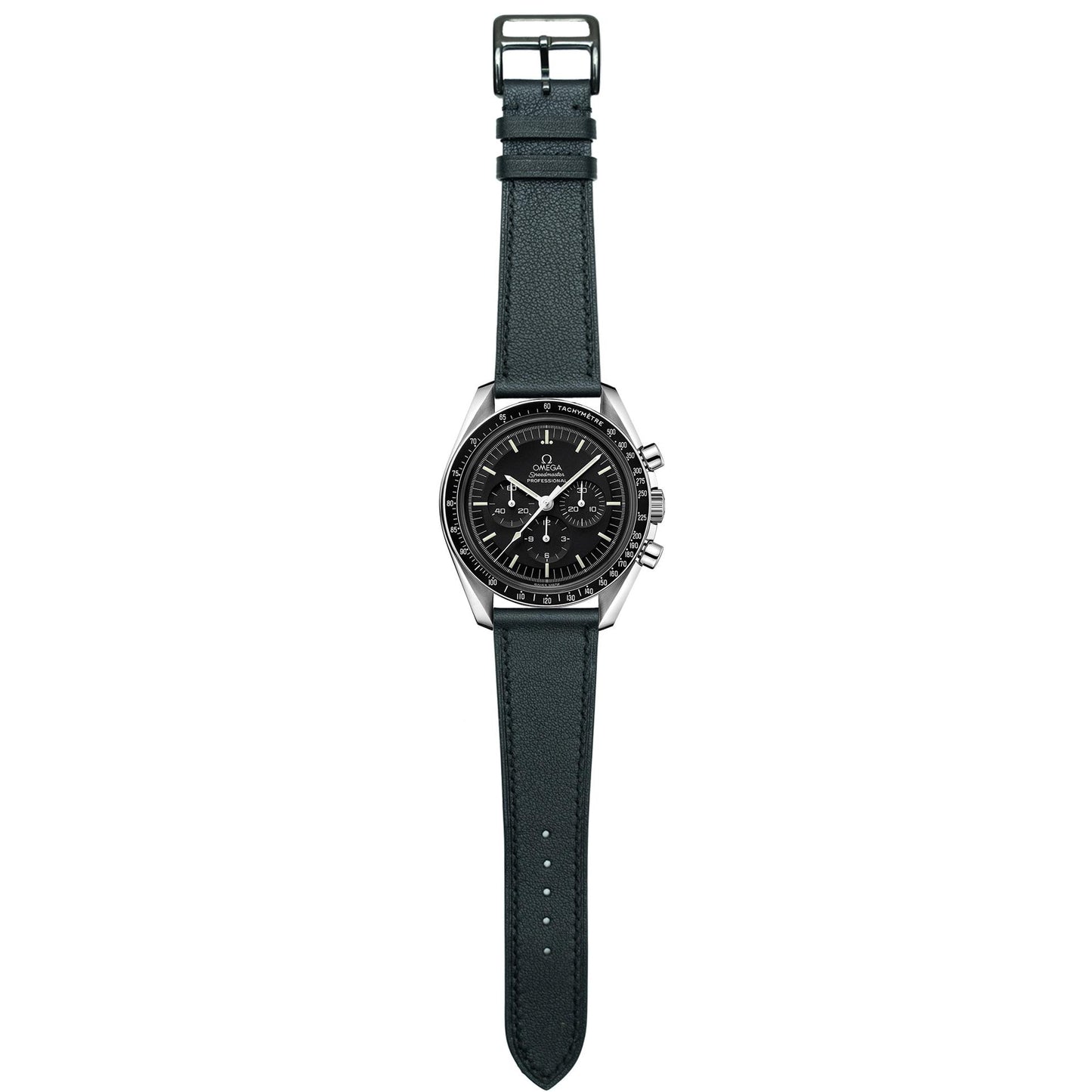 Swift Leather Watch Strap - Black