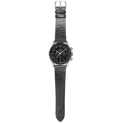 Lizard Leather Watch Strap - Black