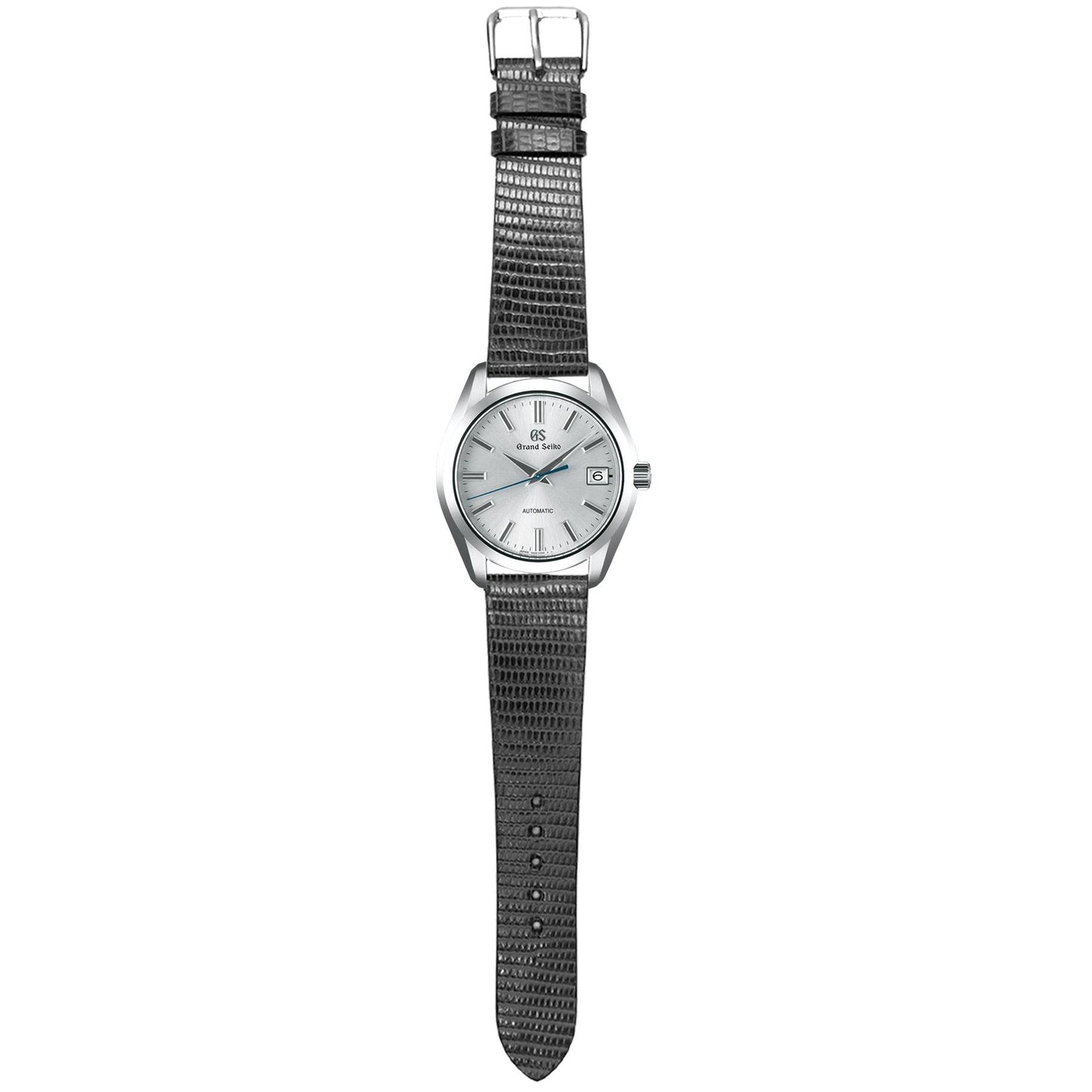 Lizard Leather Watch Strap - Black