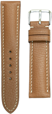 alran goat leather watch strap - brown