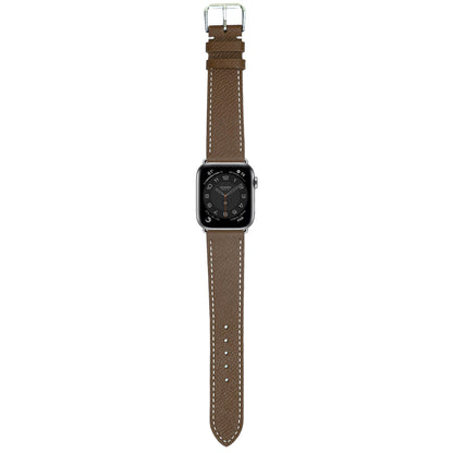 Epsom Leather Watch Strap - Brown