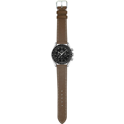 Epsom Leather Watch Strap - Brown