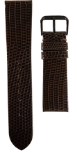 Load image into Gallery viewer, Lizard Leather Watch Strap - Dark Brown
