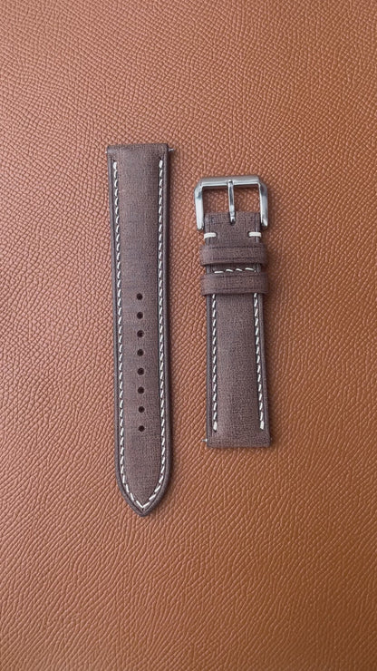Babele Linen Leather Watch Strap - T-Moro