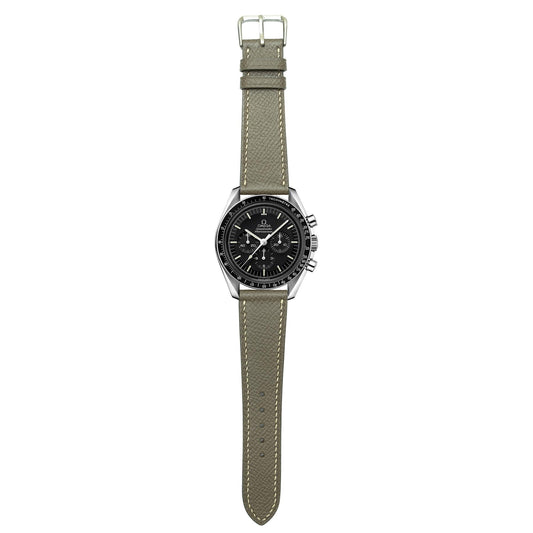 Epsom Leather Watch Strap - Gray