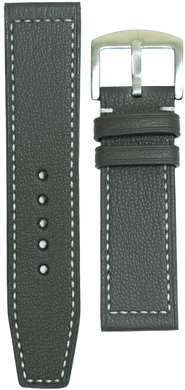 alran goat leather watch strap - gray