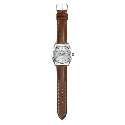 Minerva Box Leather Watch Strap - Brown