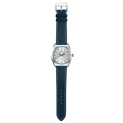 Epsom Leather Watch Strap - Navy