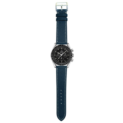 Epsom Leather Watch Strap - Navy