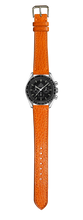 Load image into Gallery viewer, Dollaro Leather Watch Strap - Orange
