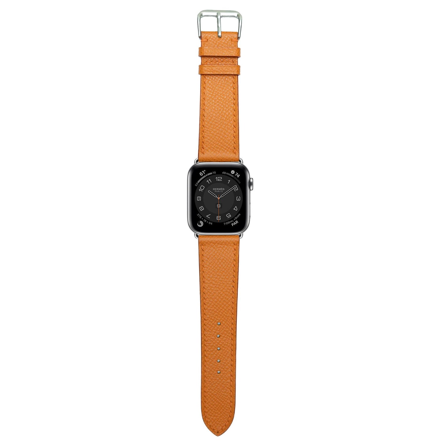 Epsom Leather Watch Strap - Orange