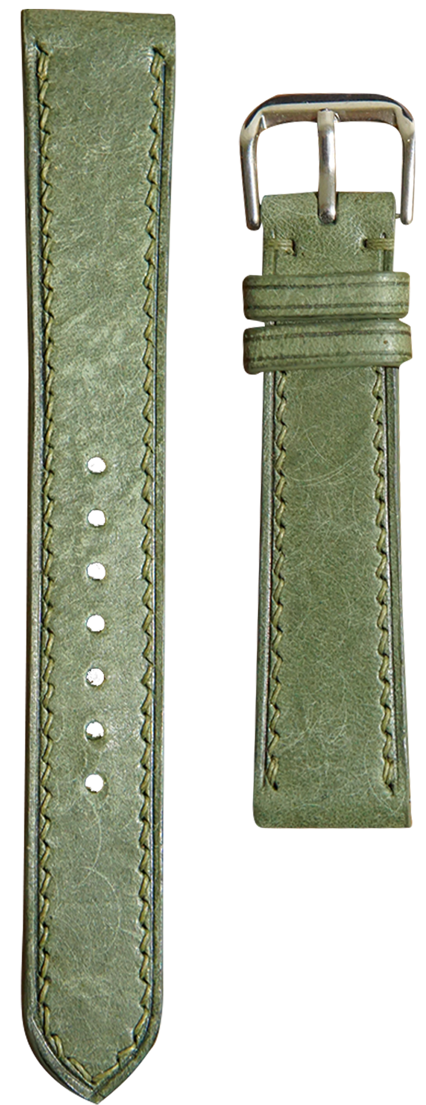 Maya Leather Watch Strap - Dark Green