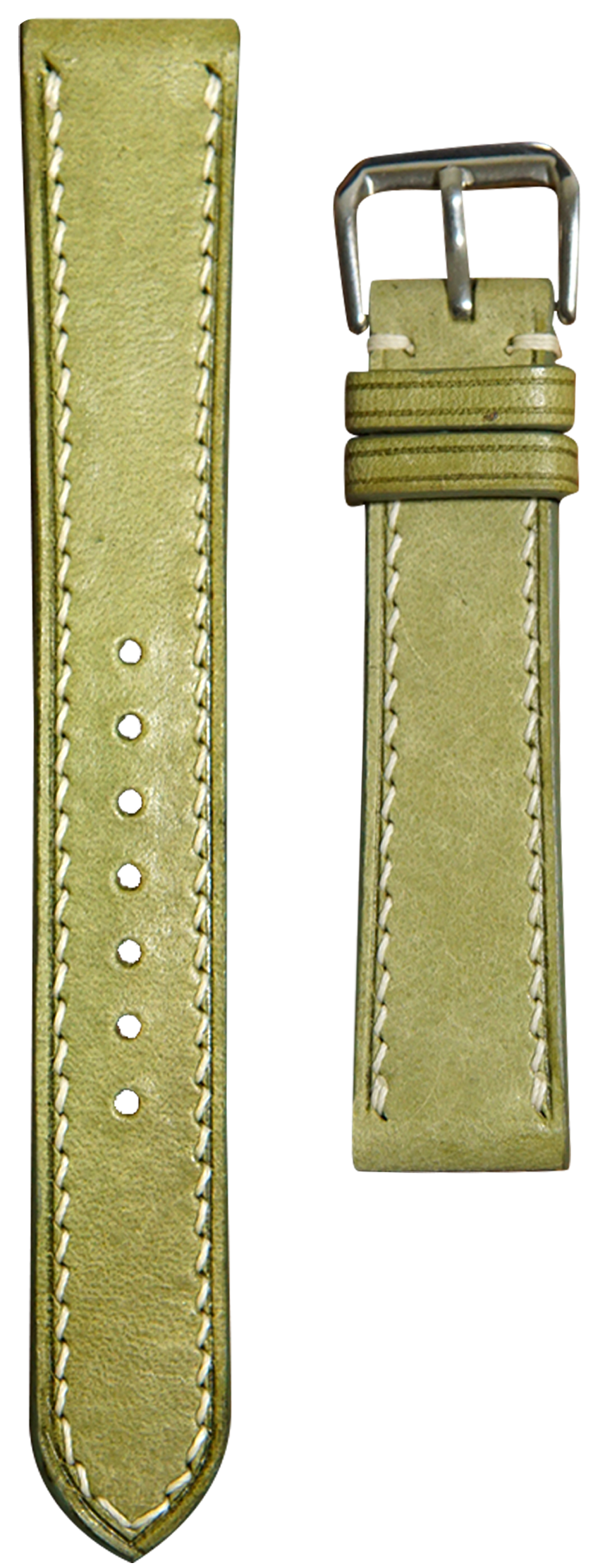 Maya Leather Watch Strap - Salvia