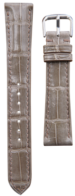 Crocodile Leather Watch Strap - Gray